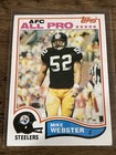 1982 Topps # 222 MIKE WEBSTER All Pro Pittsburgh Steelers Nice Card!