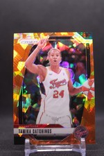 Tamika Catchings #40 2024 Panini Prizm WNBA Ice Orange Prizms Indiana Fever