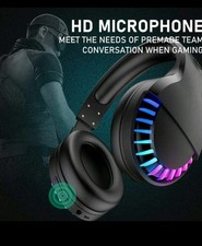 Mamba SH33 Bluetooth Over-Ear Gaming Headset, Stereo, RGB LED, Mic, White