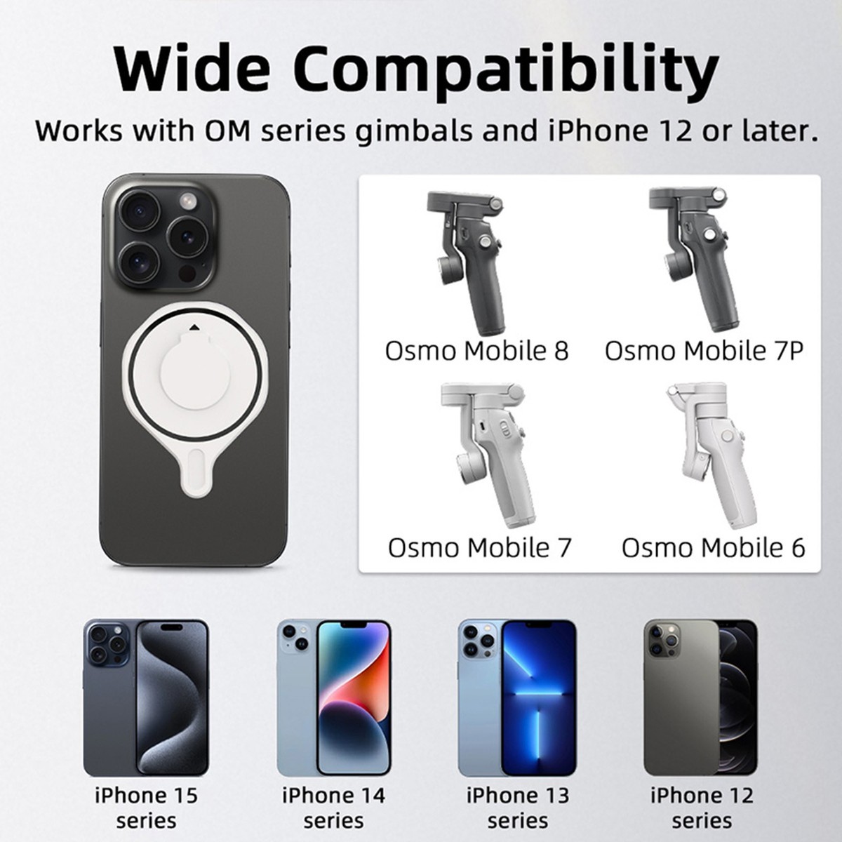 MagSafe Magnetic Phone Case Accessories for DJI Osmo Mobile 8/6/7P
