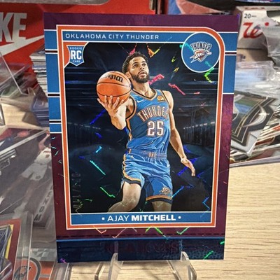 AJAY MITCHELL 2024-25 NBA HOOPS #268 Rookie RC Purple Explosion SP