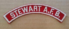 Stewart A.F.B. ⚜ (NY) MBS Military Base Strip Red & White RWS RHWS AFB Strip