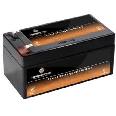 Chrome Battery 12V 3.3Ah SLA Rechargeable Sealed Lead Acid Battery Alarms Toys