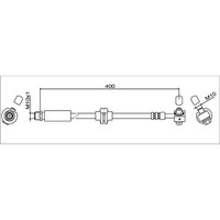 Metzger 4111622 Bremsschlauch FüR Opel Chevrolet Astra Ampera Cruze Orlando P10