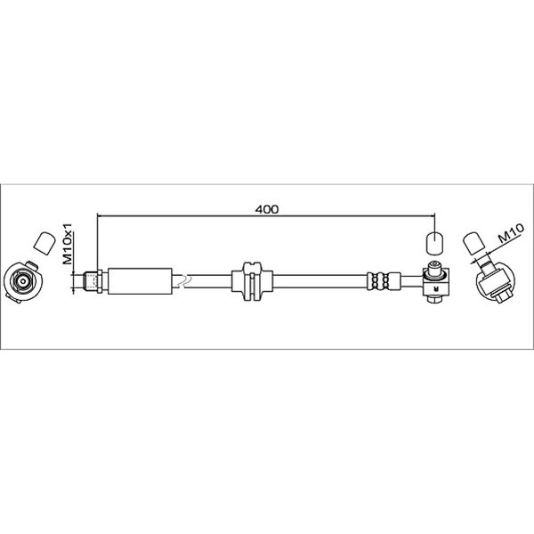 Metzger 4111622 Bremsschlauch FüR Opel Chevrolet Astra Ampera Cruze Orlando P10-image