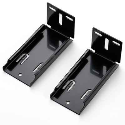 10 Pairs - 20 Pack Black Heavy Duty Rear Mount Brackets for Soft Close Cabine...