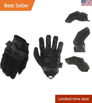 #ad Black Tactical Gloves with Extra Grip and Touchscreen Support Size X Small $47.99