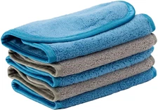 Reusable Microfiber Makeup Remover Wipes for Skin or Face Towels 6" X 12" 5PK