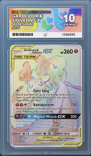 Gardevoir & Sylveon-GX graded ACE 10 for sale on eBay
