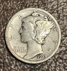 1923 P Mercury Dime Silver Circulated Uncertified US Coin