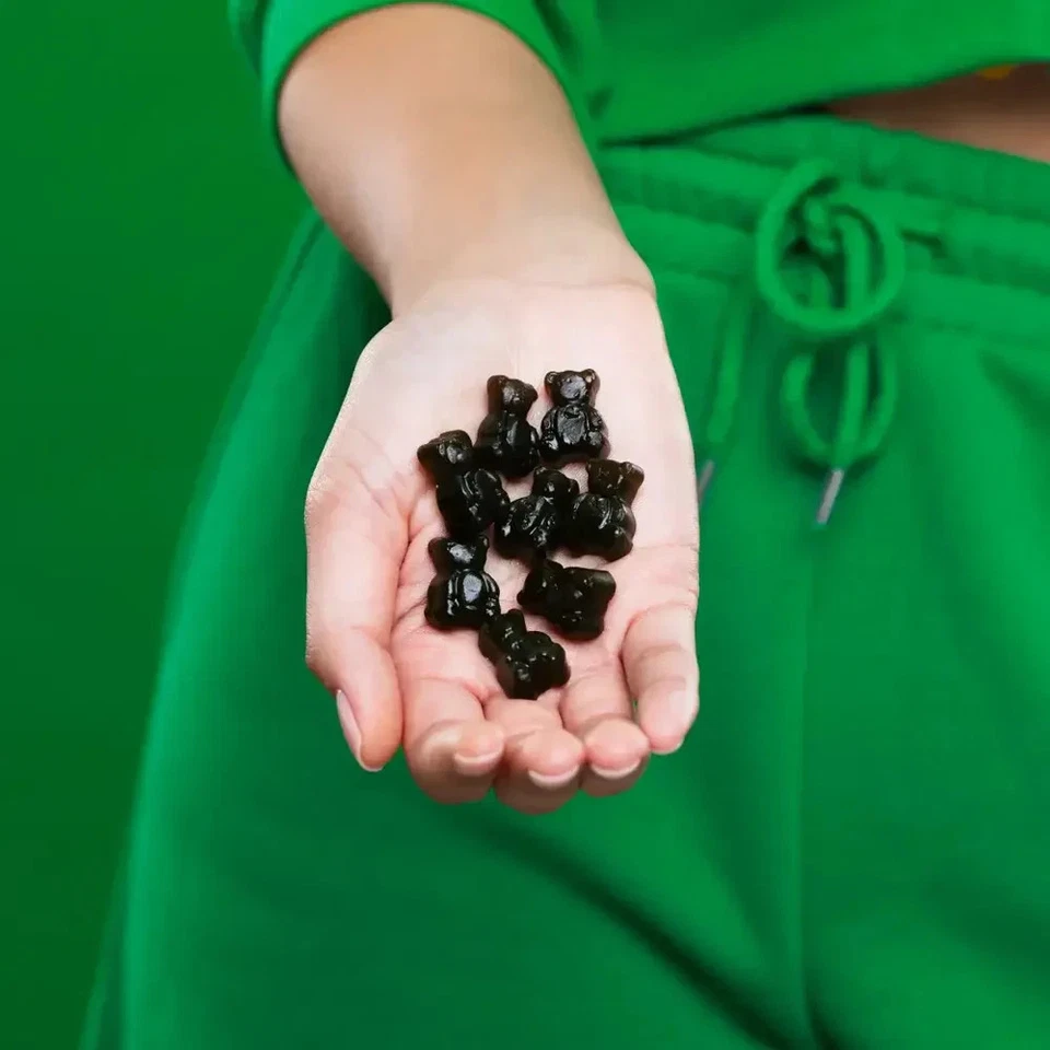 Gruns Adultos Super Verdes Gomitas, SIN AZÚCAR Superalimento Osos Gominolas 28 Paquetes Foto 3 de 4