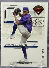 2025 Panini Prospect Edition Charlee Soto #73 Ticket Red 111/299 Twins