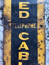 Vintage Telephone Sign In Original Advertising Signs (1930 Vintage Telephone Sign In Original Advertising Signs (1930