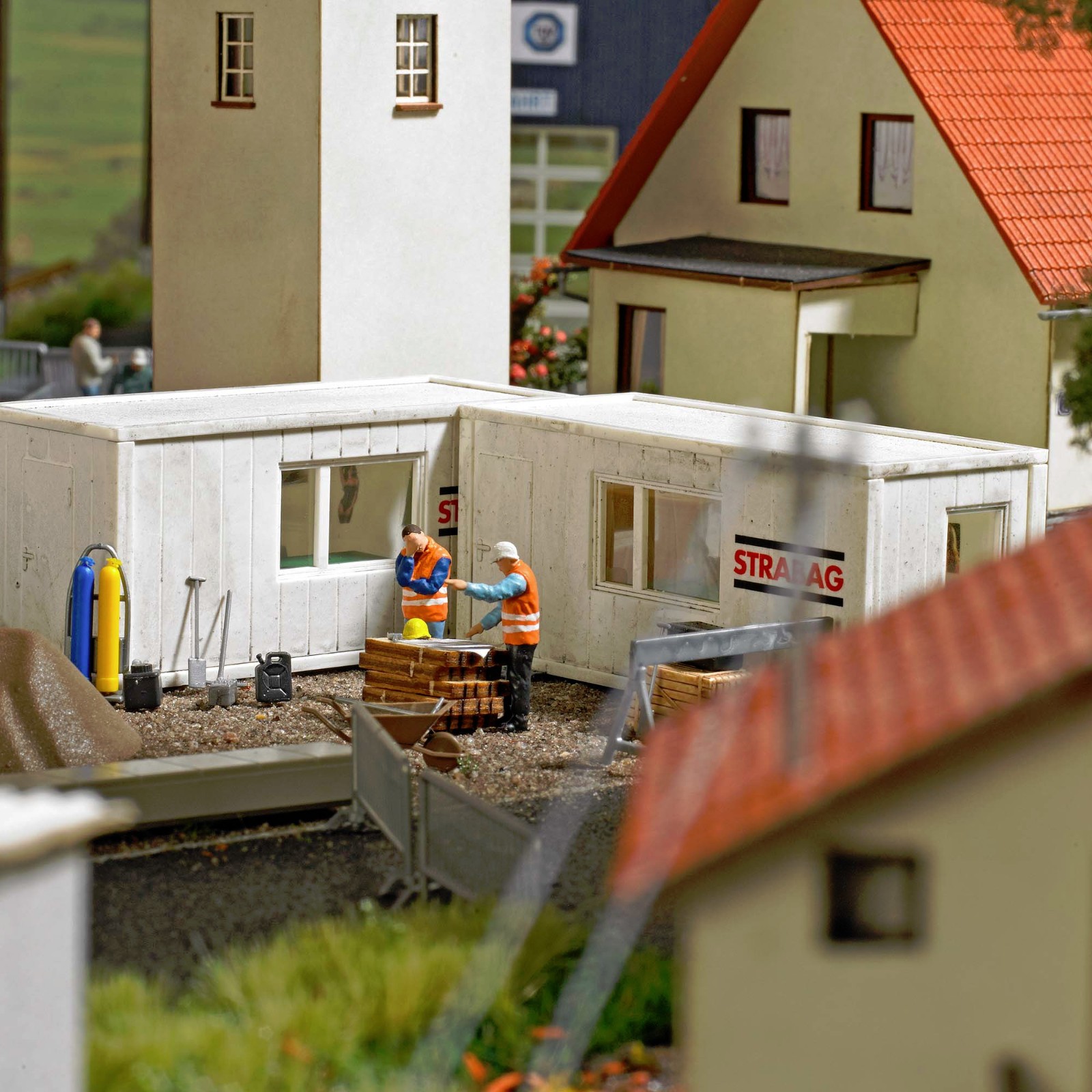 Busch 1087 Container Set Baustelle Bausatz HO NEU