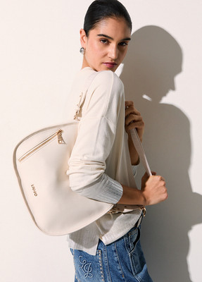 Liu Jo Hobo Tasche Medium mit Reißverschluss Creme