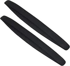 2-Pack Black Anti-Collision Bumper Guard Strip, Universal Anti-Scratch Protector