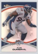 2010 Topps Finest Refractor Elvis Dumervil #95 0t6