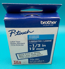 Brother - P-touch TZe-231, Black Print on Whi...