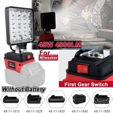 48w Cordless Led Work Light Battery Light Flood Light For Milwaukee 18v Battery