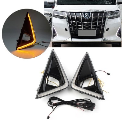 DRL Tagfahrlicht mit gelbem Blinklicht für Toyota Alphard 2018-2019
