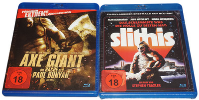Axe Giant + Slithis (Blu-ray) 1978   Horror/Sci-Fi Klassiker (18) UNCUT