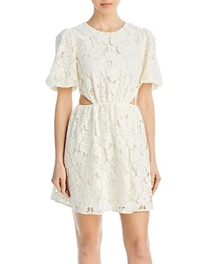 Womens Lace Short Mini Dress 195970099786 Large RT $128.0