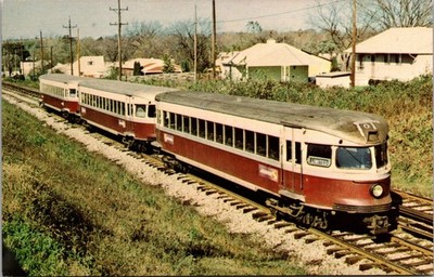 PHILADELPHIA & WESTERN BULLET 3 Car Train Engine Special Excursion Postcard 1971