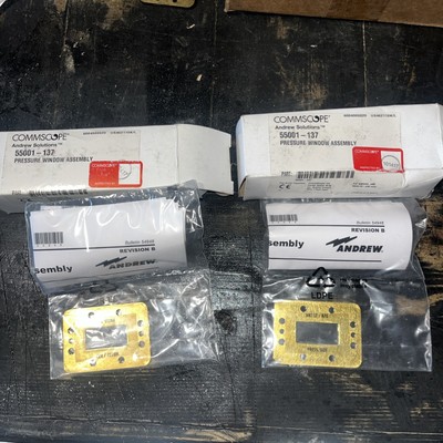 55001-137 PRESSURE WINDOW ASSEMBLY COMMSCOPE ANDREW SOLUTIONS 10035570 WR137/R70
