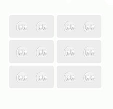GETRIC Shower Caddy Adhesive Hooks Replacement for Bathroom, No Transparent