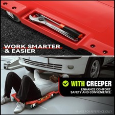 40 Mechanic Creeper Seat Garage Car Repair Bed W Headrest Rolling Dolly 40 Mechanic Creeper Seat Garage Car Repair Bed W Headrest Rolling Dolly