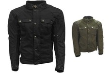 Richa Scrambler 2 Cire Coton Moto Cruiser / Scooter Veste Avec Armure