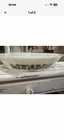 New ListingVintage Glasbake Milk Glass Currier & Ives Divided Casserole Dish J-2352 12 inch