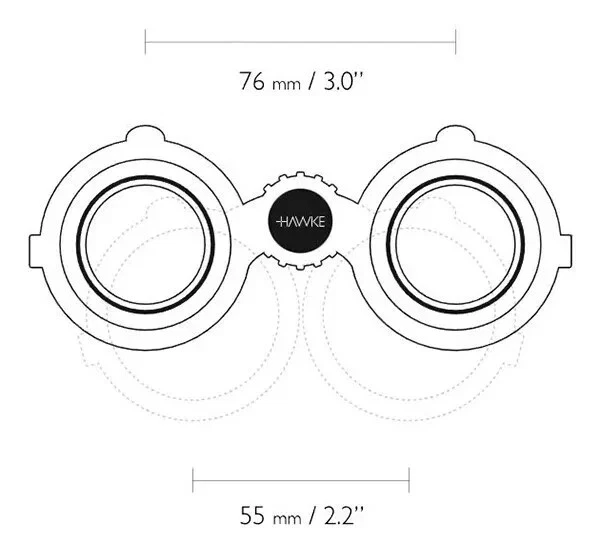 Hawke Optics 8x42 Frontier LRF 1800 Binoculars, Laser Rangefinder, 38610 - Image 4 of 4