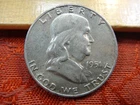 1951 United States Franklin Half Dollar 50c 90% Silver Coin - No Reserve