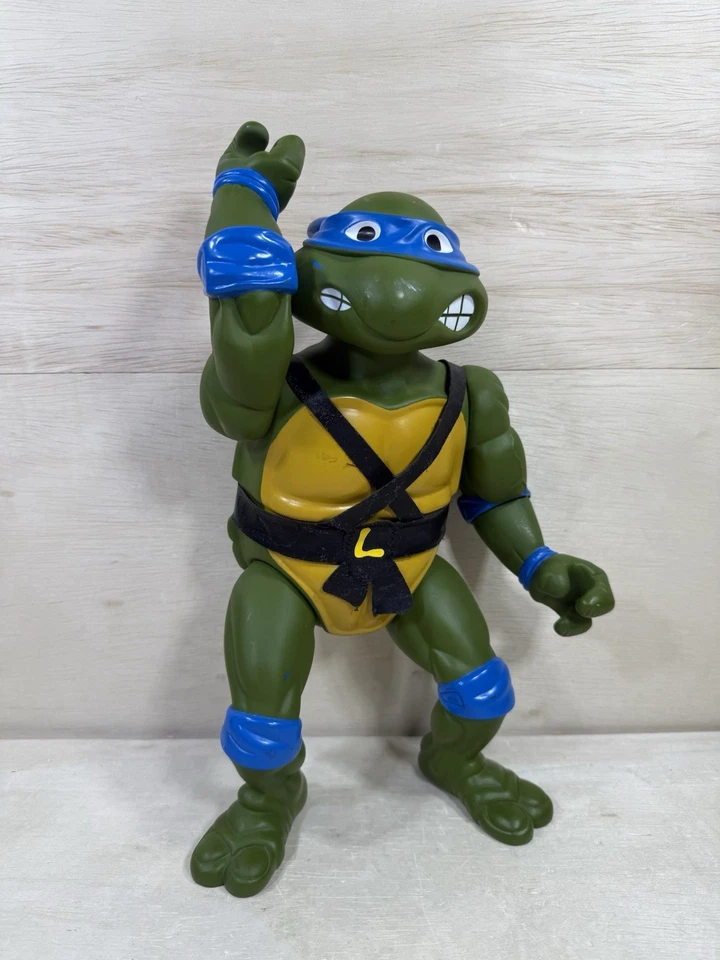 Juguetes Leonardo TMNT 13" Giant Mutant Ninja Turtle Mirage Studios Playmate 1989 Foto 3 de 4