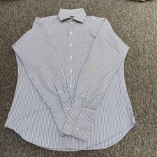 Polo Ralph Lauren Formal Shirt Mens M Blue Regent Classic Fit Button Down