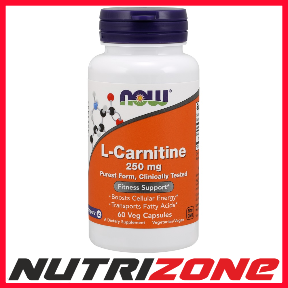 NOW Foods L-Carnitine 250mg Diet & Weight Loss Support  - 60 vcaps