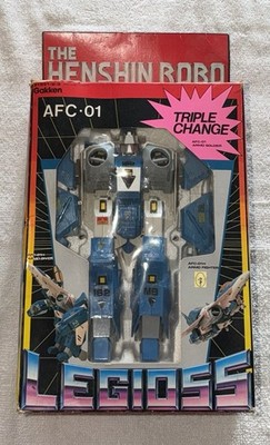 1985 Gakken Henshin Robo AFC-01 Legioss Blue Robotech - Alpha Fighter w/Box