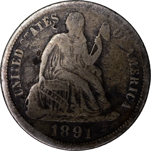 1891-O 10c Seated Liberty Dime ~ VG Details