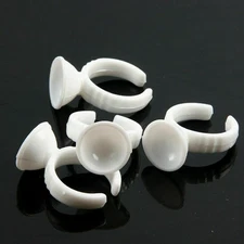 300X Tattoo Pigment Rings - Makeup Ink Cup Glue Holder Permanent Microblading