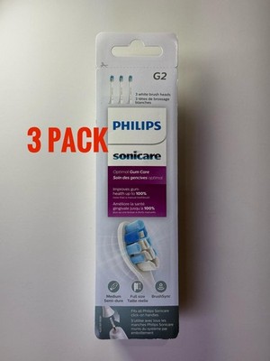 Philips Sonicare Genuine G2 Optimal Gum Care RFID Brush Heads HX9033/65 - 3 Pack