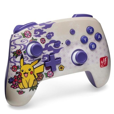Switch Controller Enhanced wireless Pikachu Blüte  PowerA - Leitz Acco  - (Nint