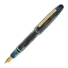Esterbrook x Bungubox Estie Fountain Pen in Kachofugetsu Kingfisher - Fine Nib