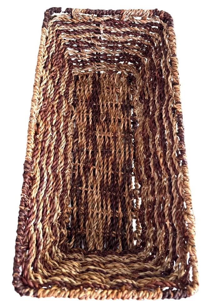 Wicker Bread Basket Holidays Office Crafts Sturdy and NEW with Tags!! No Liner - Image 4 of 4