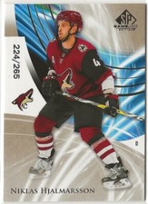2020-21 SP Game Used Golden Burst #9 Niklas Hjalmarsson 224/265 Arizona Coyotes