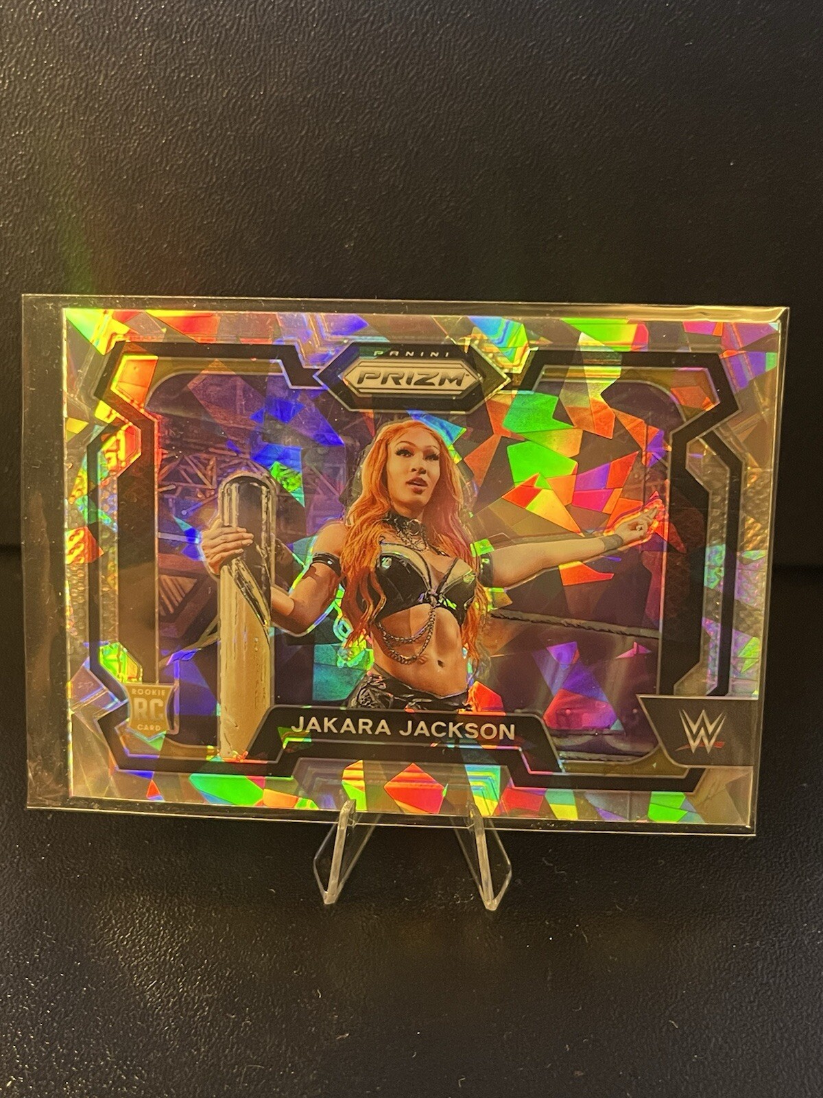 2024 Panini Prizm WWE - Jakara Jackson #12 - Cracked Ice RC Rookie