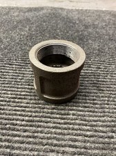 (1) NEW WARD Made in USA 2" Malleable Iron, Black Pipe Coupling
