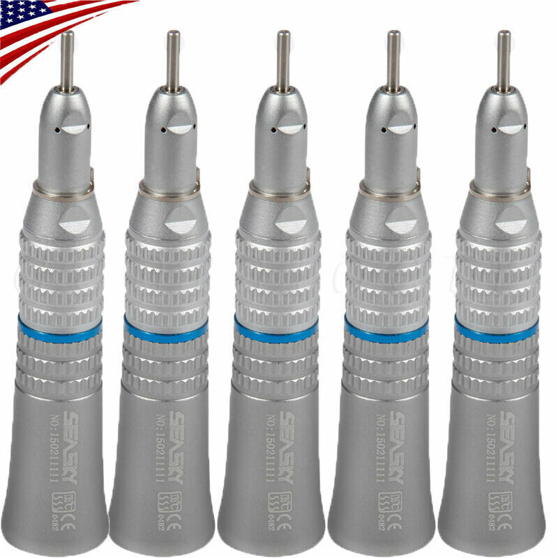 5x Dental Slow Low Speed Handpiece Straight Nose cone f/ NSK E-type Motor SEASKY