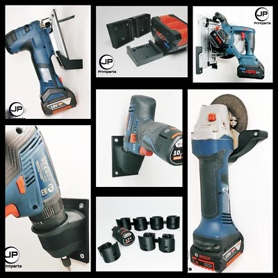 KOMPATIBEL MIT BOSCH Akkuhalter für Bosch Wandhalter für Akkuschrauber,Flex,Stichsäge,Handkreissäge