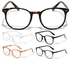 BLUE LIGHT BLOCKING FILTER LENSES PLASTIC SQUARE / ROUND GLASSES COMPUTER GAMING